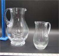 2 Glass Pitchers