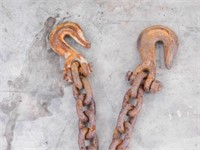 12 ft log chain w/2-hooks