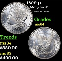 1899-p Morgan Dollar $1 Grades Choice Unc