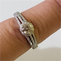 $5200 14K  Diamond(0.5ct) Diamond(0.15ct) Ring