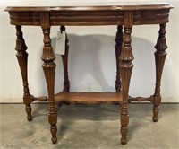 (AU) Wood console table with decorative legs,