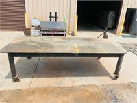WELDING LAYOUT TABLE 10.5'x5x3, PLATE TOP 1/2" STE