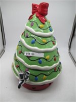CHRISTMAS TREE DRINK PARTY DISPENSER 17" H CLEAN