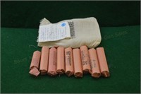 (9) Rolls (1 w/only 32) Wheat Cents