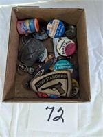 Lot of Old Pins, Patches & Belt Buckle