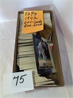 1992 Tops Baseball Cards over 600 Cards