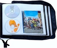 Dvd Cd Storage Case With Extra Wide Title Cover
