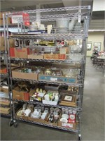 Rack Lot of Glassware + Misc.