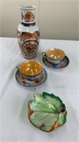Kabuki vase / occupied Japan ceramics