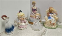 Girl & Lady figurines, Lefton