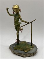 Malcolm Moran Bronze Ballerina Sculpture, 1972