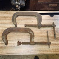 Pair of 6" C-Clamps