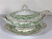 IRONSTONE SOUP TUREEN WITH LADLE