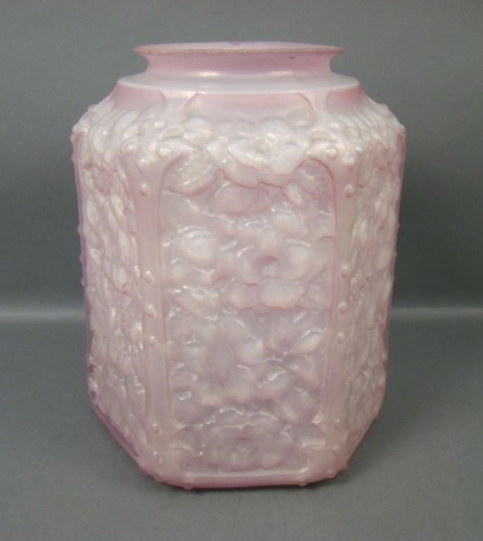 Consolidated Pink Cased Daisy Porch Lantern Shade.