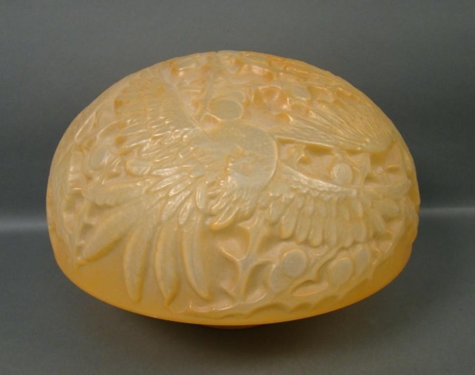 Very Rare Consol. Honey Cockatoo Ceiling Shade.