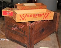 Fruit Crate, Cheese Boxes & Cigar Box