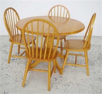 Round dining table and 4 chairs