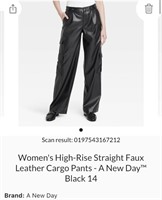 Faux leather pant 14