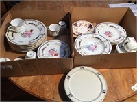 Mikasa cups and saucers, bowls and dinner plates