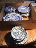 9 Spode blue room collection plates,blue/ white
