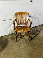 antique oak arm chair