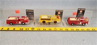 3 Corgi Fire Trucks
