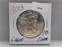 2013 1oz .999 Silver Eagle $1 Dollar