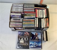 Assorted CDs, Cassettes & Dvds