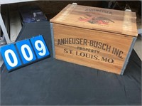 Wooden Anheuser Busch box