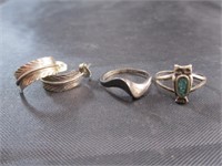 Silver Ring, Ring w/ Stone, Earrings