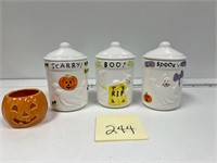 Halloween Ceramic 3 Piece Canister