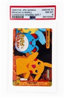 PSA 8 Pikachu & Marill Movie 54 Carddass Vending S