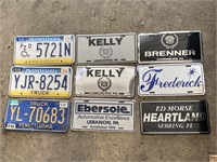 PA & dealership license plates.