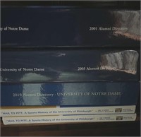 Hail to Pitt x 2 & Notre Dame Alumni x 3 Books
