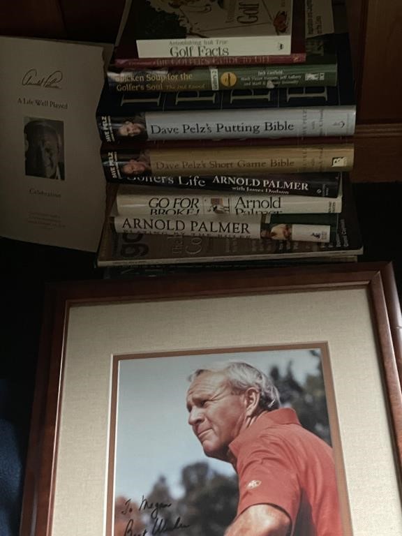 Arnold Palmer Signed Photos & Lot of Golf Books