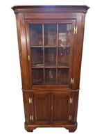 HENKEL HARRIS SOLID CHERRY CORNER CABINET