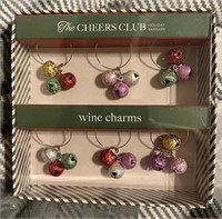 Qty of 2 The Cheers Club Designer Set of Wine Cha