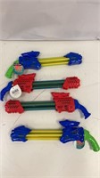 4 Toy Water Guns Plastic