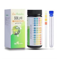 QuRender Soil pH Test Kit, 100 Tests Soil PH Strip