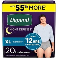 Depend Night Defense Underwear - Men's XL