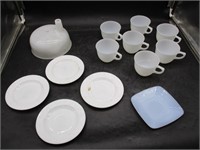 Plates, Mugs, Glass Juicer Spout