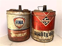 Vintage Oil Cans Lot of 2