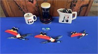 QTY OF GUINNESS BAR MEMROBILIA IN JUG, CUP,