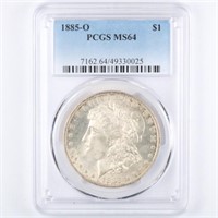 1885-O Morgan Dollar PCGS MS64