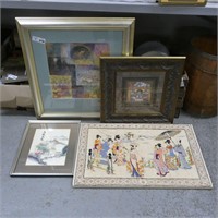 Assorted Artwork - Embroided Pictures