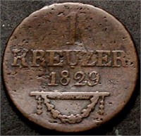 German States Saxe Meiningen 1829 Kreuzer