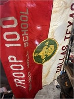 LARGE VINTAGE BOY SCOUT FLAG