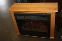Heat Surge Electric Fireplace on Wheels