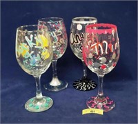 4 "What Ever Happens Just be Proud" Wine Glasses