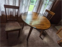 Ashley Furniture- Round Drop Leaf Table w 2 Chairs